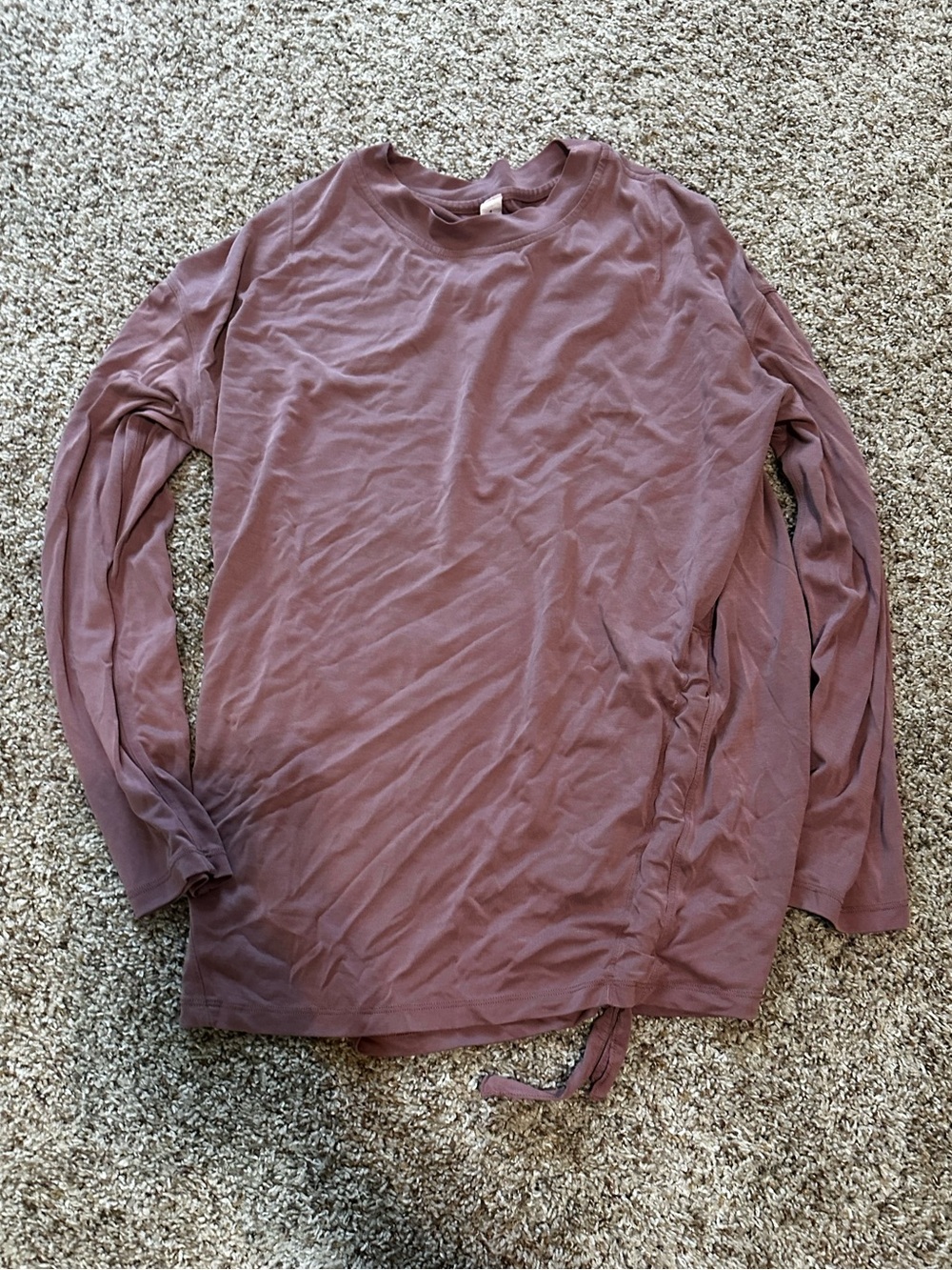 lululemon athletica Men's Long Sleeve Crew in Dusty Mauve